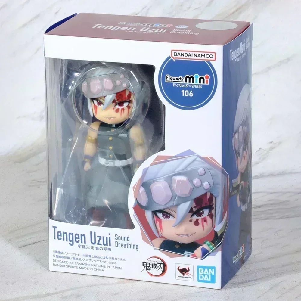 Em estoque Bandai Figuarts 100% original mini Demon Slayer Shinobu Kocho & Kamado Tanjirou Uzui Tengen Nezuko Anime Figure Toys WY