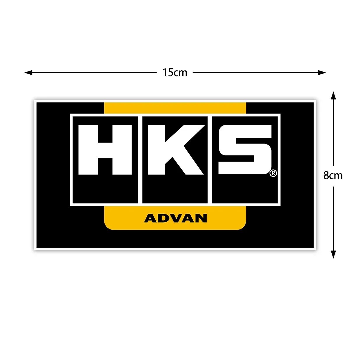 Para Adesivo HKS JDM Decalques de Corrida Moto Scooter Janela Automotiva Para-choque Decoração de Carro Acessórios Modificados ADVAN