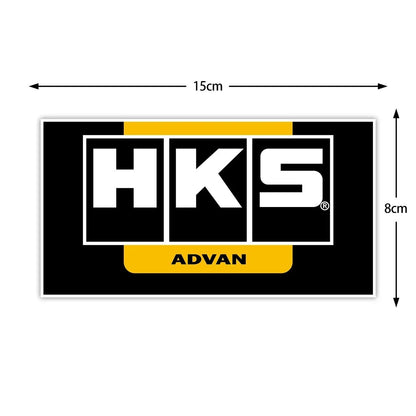 Para Adesivo HKS JDM Decalques de Corrida Moto Scooter Janela Automotiva Para-choque Decoração de Carro Acessórios Modificados ADVAN