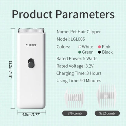 Dog Hair Clipper Electric Pet Hair Trimmer Suitable for Shaving Pet Products