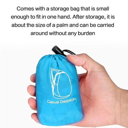 Mochila Esportiva Dobrável Impermeável Ultrafina Portátil Leve para Viagem, Adequada para Camping, Corrida, Fitness