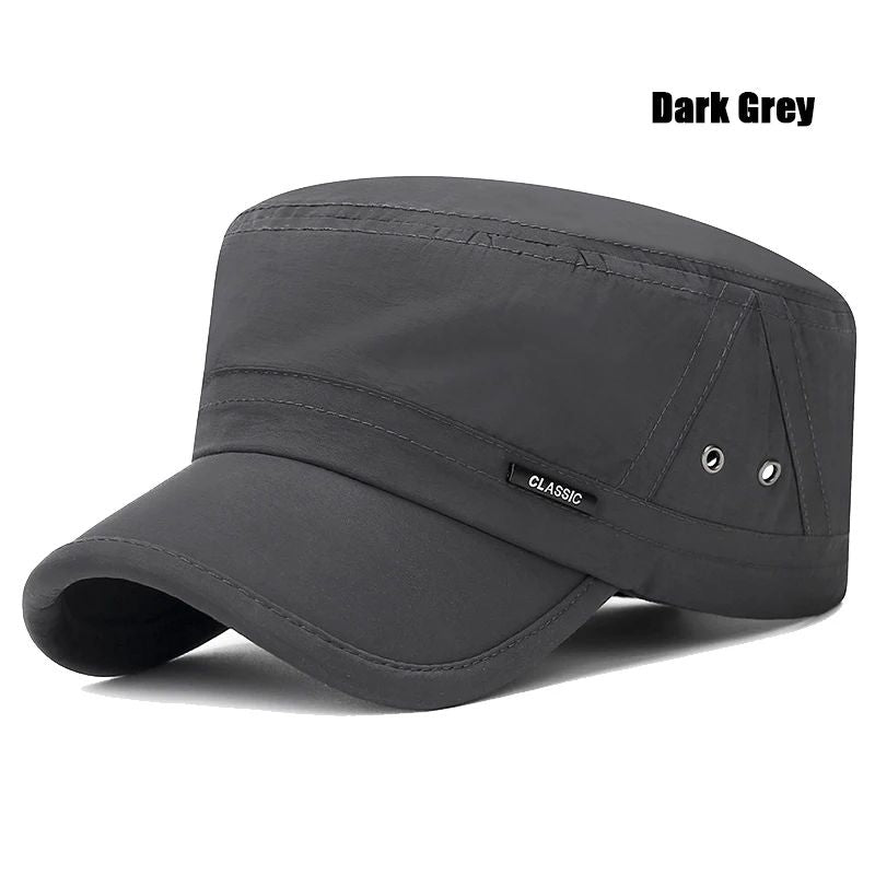 New Mens and Womens Flat Cap Venting Holes On The Military Academy Cadet Caps Fashionable Classic Outdoor Casual Sport Sun Hat