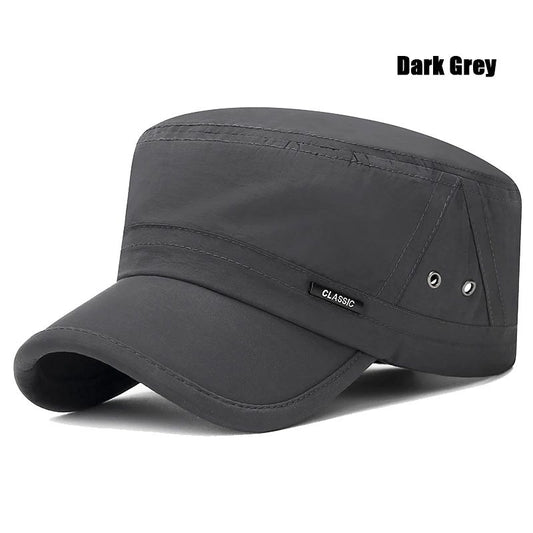 New Mens and Womens Flat Cap Venting Holes On The Military Academy Cadet Caps Fashionable Classic Outdoor Casual Sport Sun Hat