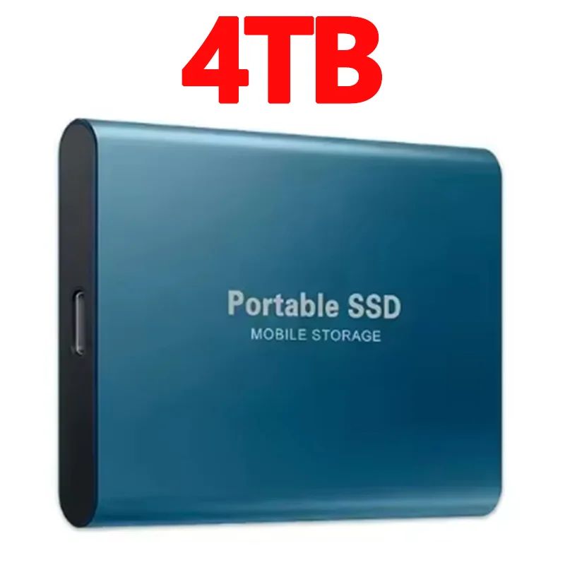 SSD Portátil de Alta Velocidade 16TB Unidade de Estado Sólido Externa 1TB 2TB Disco Rígido Potente 4TB SSD Ultrafino para PC/Laptop/Mac/Telefone