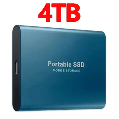 SSD Portátil de Alta Velocidade 16TB Unidade de Estado Sólido Externa 1TB 2TB Disco Rígido Potente 4TB SSD Ultrafino para PC/Laptop/Mac/Telefone