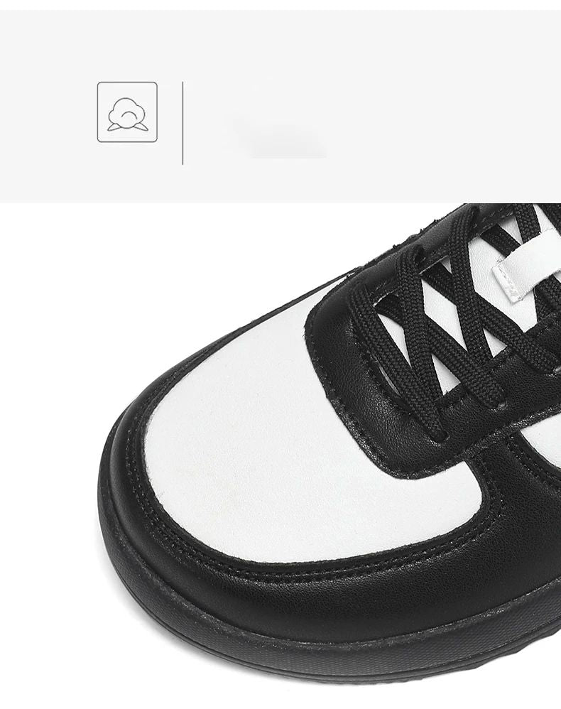 2025 New Mens Casual Shoes Leather Fashion Breathable Sneakers Anti Slip Travel Shoes Lace Up Flats Shoes Comfortable Men Shoes