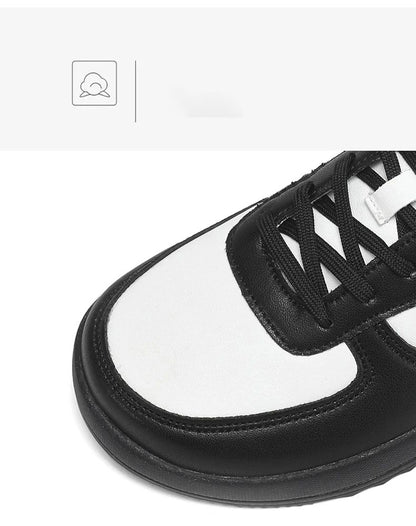 2025 New Mens Casual Shoes Leather Fashion Breathable Sneakers Anti Slip Travel Shoes Lace Up Flats Shoes Comfortable Men Shoes