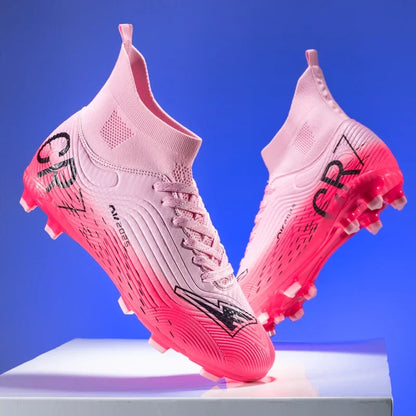 New Men Training Football Boots Ultralight Breathable Professional Soccer Shoes Soft Sport Unisex Grass Cleats Match Sneakers