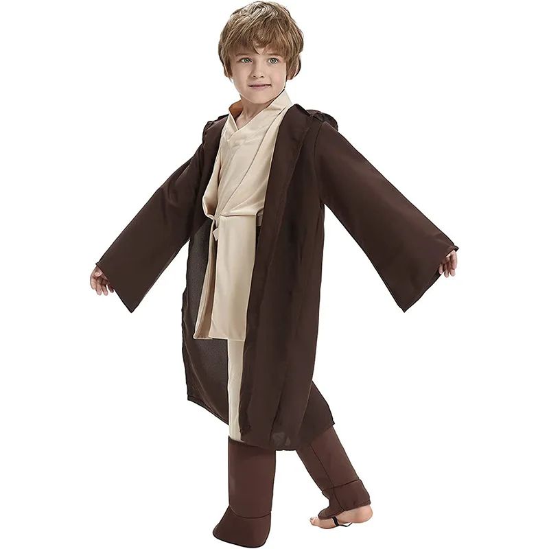 Costume Obi-Wan Kenobi Cosplay Jedi Warrior Cosplay Hooded Cloak Clothing Suit Halloween Party Costumes