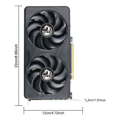 Placas Gráficas SOYO GTX1060 6G/3G DDR5 192bit Compatibilidade HDMI+DP*2 para Componentes de Computador de Mesa para Jogos Placa de Vídeo GPU