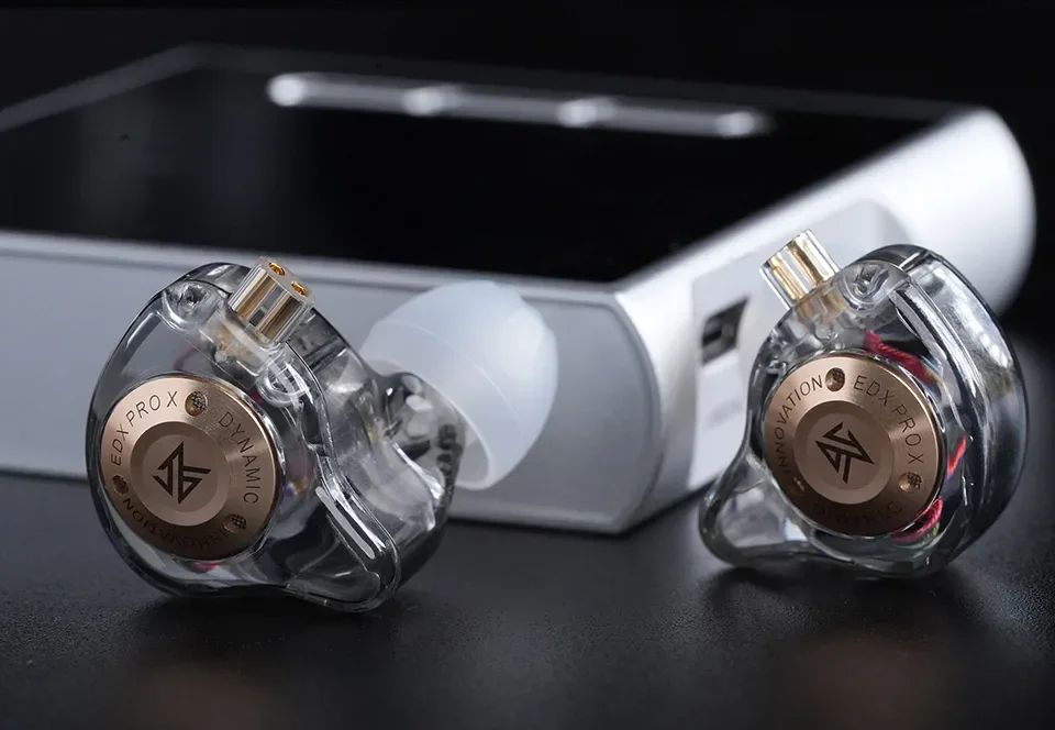 Fone de ouvido dinâmico KZ EDX PRO X HIFI Bass Earbud Esporte Música Cancelamento de Ruído Headsets Cabo 2 pinos KZ ZSTX ZSN PRO X EDC EDA ZVX
