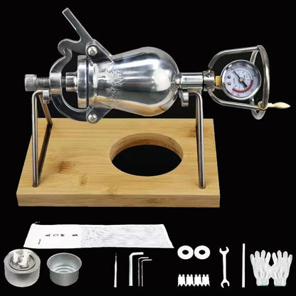 230ML 280ML Hand Popcorn Machine Open Firing Popcorn Puffing Machine Stainless Steel Mini Popper Manual Popcorn Maker
