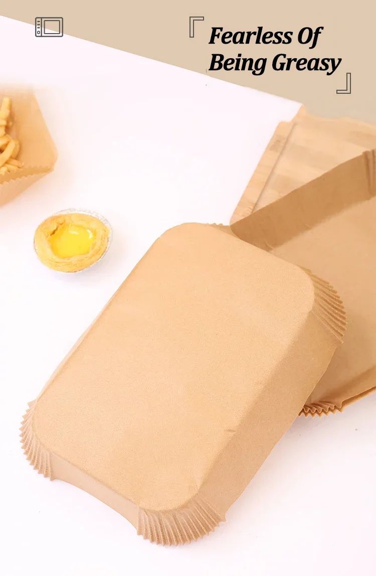 Disposable Air Fryer Paper Non-Stick Kitchen Baking Airfryer Mat Oilproof Micro-wave Barbecue Pad Baking Paper Liner Accessories