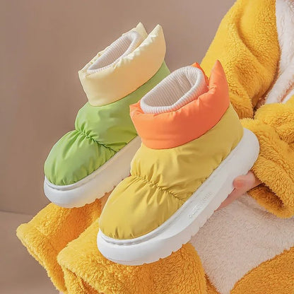 Winter Women's Boots  Waterproof Platform Cotton Shoes Snow Boots Plush Warm Indoor New Comfortable Anti Slip Ankle Boots