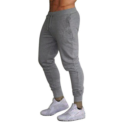 Calças Fitness Masculinas 2025 Calças de Treino Masculinas Esportivas de Cor Lisa para Academia, Calças Casuais Compridas, Calças Skinny Moletom, Calças Jogger de Agasalho