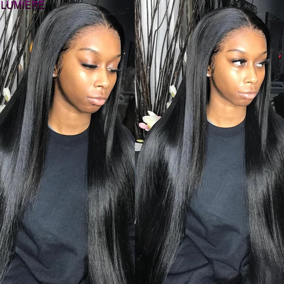 Cabelo Humano Liso Extenso de 8 a 40 polegadas, Pacotes de 1/3/4 peças, Cabelo Brasileiro para Mega Hair, Cabelo Humano Cru, Pacotes em Oferta, Extensões de Cabelo Virgem Lumiere