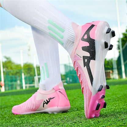 New Men Soccer Shoes Adult Non-Slip Boys Adult Futsal Sport Football Boots Grass Cleats Indoor Ultralight Turf Comfortable