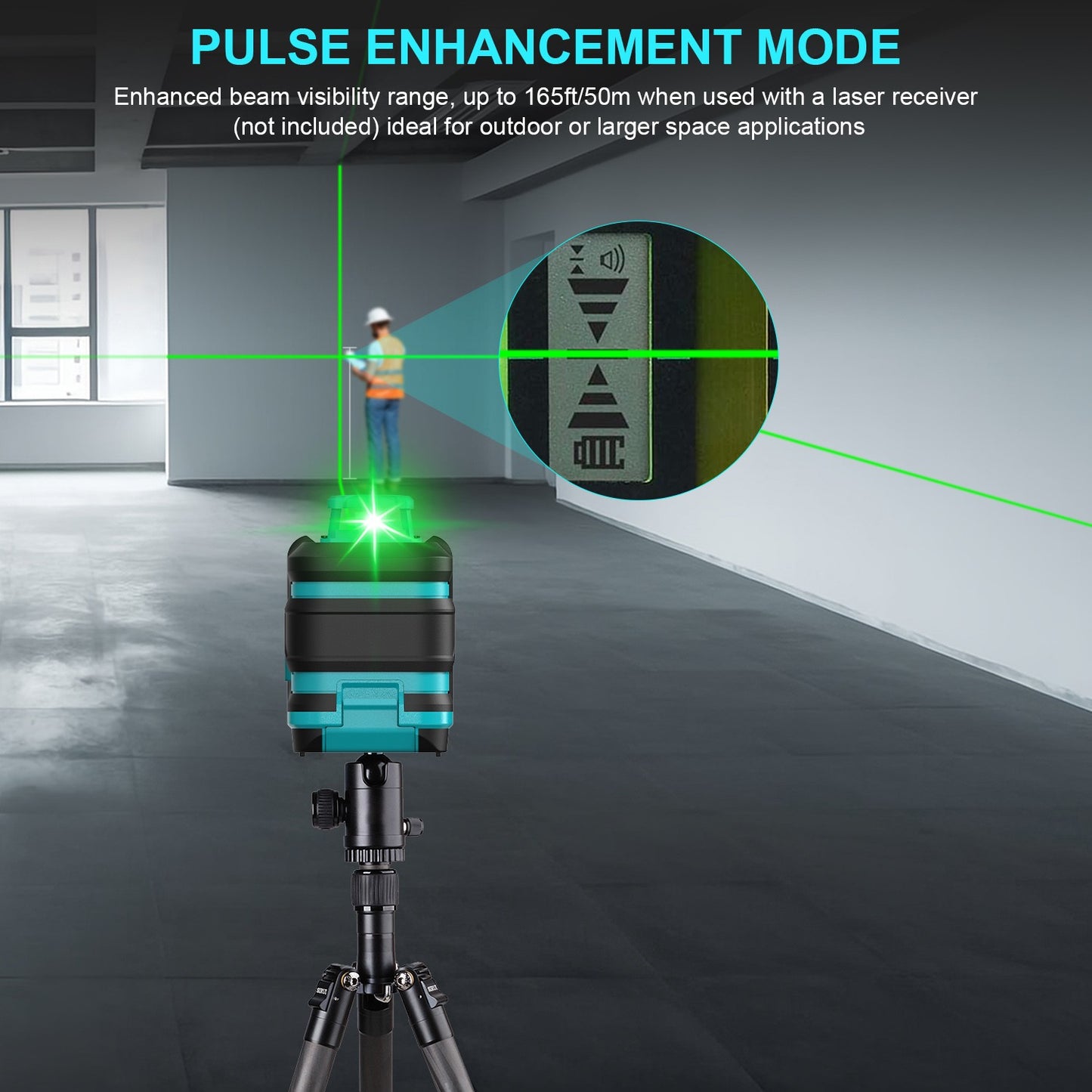 Kiprim Nível a Laser 2 Linhas/5 Linhas Nível de Nivelamento Automático 360 Ferramenta de Construção Equipamento de Luz Verde Laser Profissional Cruzado