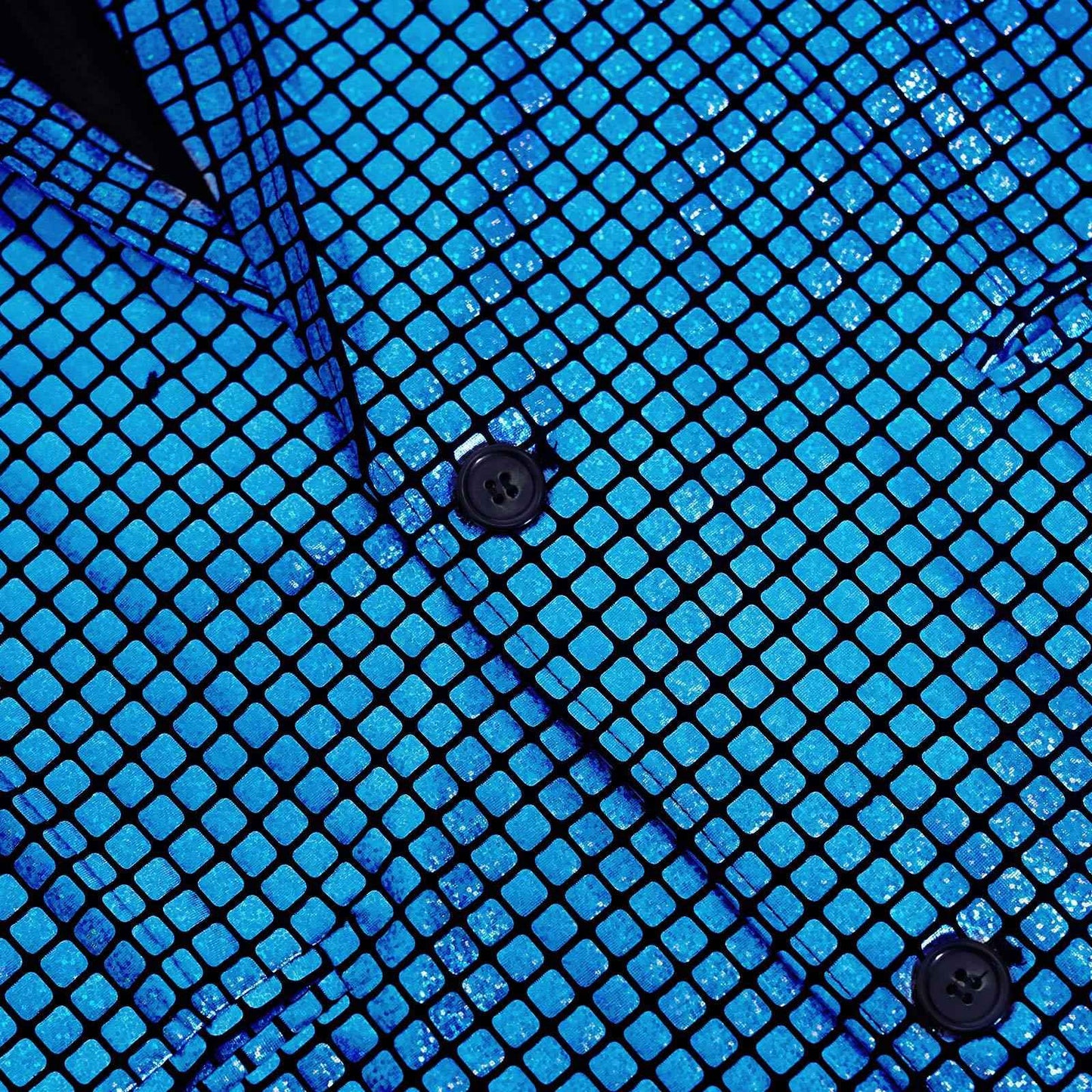 Men's New Cool Performance Set, Sequin Gold Stamping Business Casual Two-piece, One-row Two-button Slim-fit Blazer + Trousers