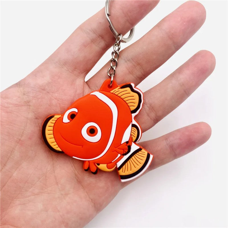 Chaveiro Desenho Animado Disney Pixar Procurando Nemo Kawaii Dory Nemo Dupla Face Chaveiro Pingente de Mochila Acessórios de Bolsa Chaveiro de Carro