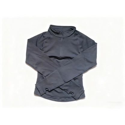 Women Seamless Sports Shirts Fitness Workout Pilates Clothes Half Zippy Gym Top Long Sleeve Jacket Yoga Clothing