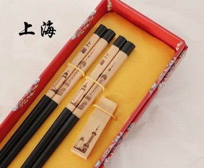 Hashis de madeira 2 pares com descanso características chinesas China Affairs apresenta melhor presente pauzinhos lembrança