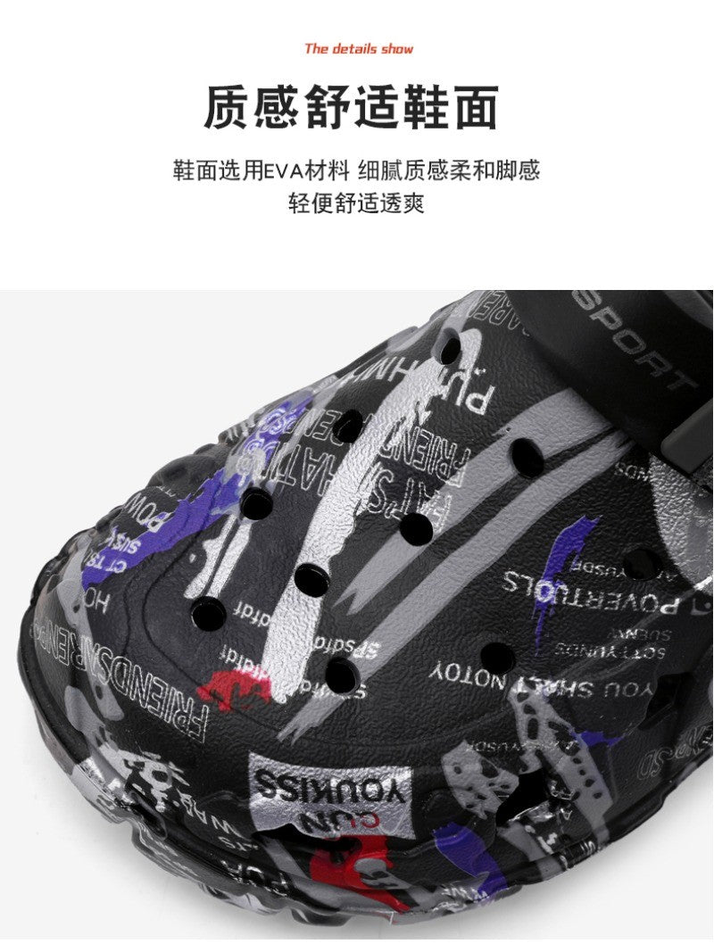 2025 Men's Summer Clogs Sandals Eva Slippers Men Fashion Flat Sandals Men Leisure Slides Men Casual Shoes Plus Size 46 47