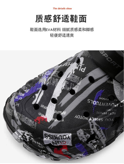 2025 Men's Summer Clogs Sandals Eva Slippers Men Fashion Flat Sandals Men Leisure Slides Men Casual Shoes Plus Size 46 47