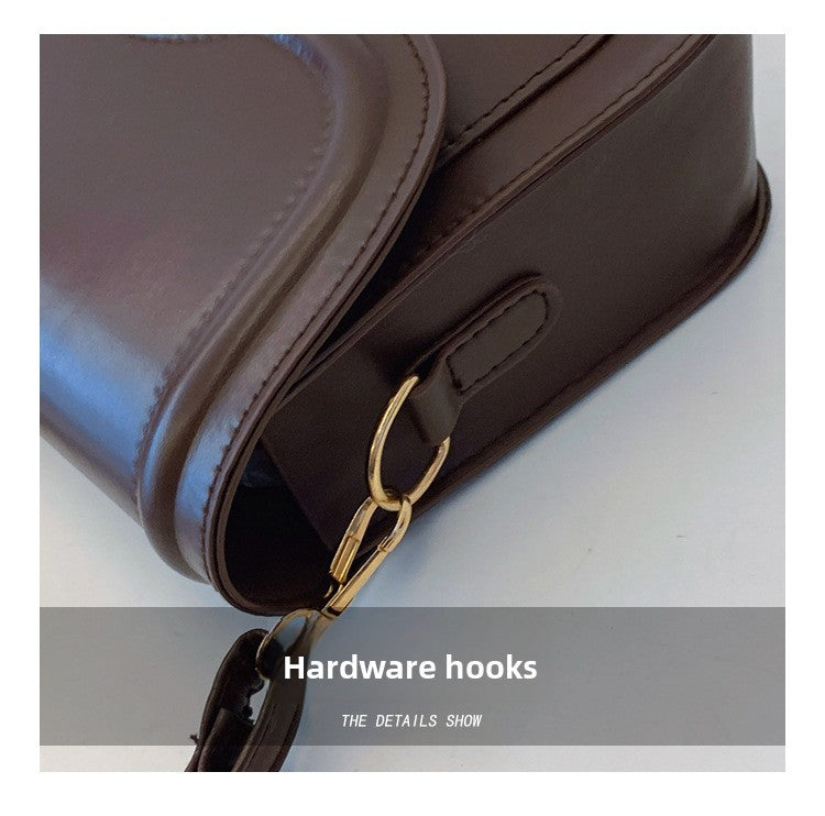 Latest Retro Crossbody Bag for Women High End Fashion Saddle Shoulder Handbag Unique Design