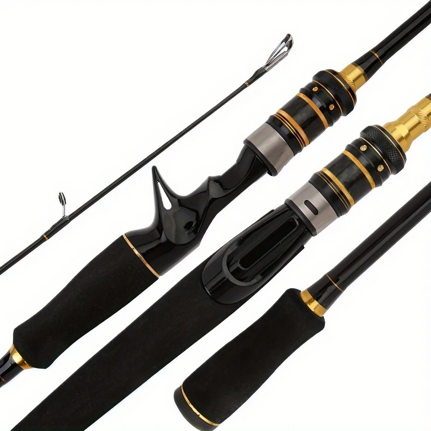 1PC Vara de Pesca de Fibra de Carbono Leve de Alta Sensibilidade 65" - Design de Cabo Reto para Pesca com Mosca e Arrastão