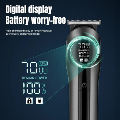 Xiaomi Youpin 6-in-1 Multifunctional Grooming Kit Hair Clipper With Digital Display High Power Electric Shaver Nose Hair Trimmer