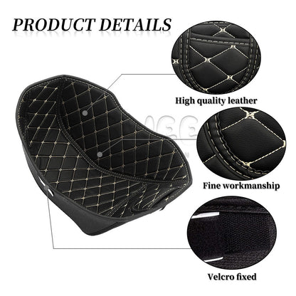 Protetor de Forro de Baú de Moto, Almofada de Assento Impermeável em PU, Tapete de Compartimento para Yamaha NMAX155 22-23 Acessórios