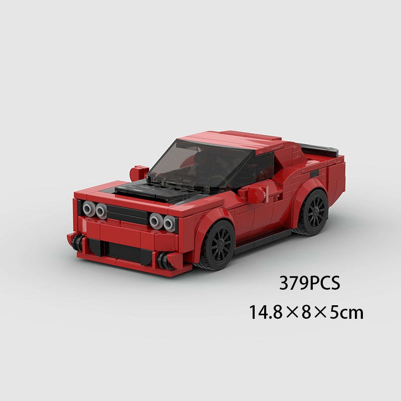 MOC Speed Sports Super Carro de Corrida Blocos de Montar DIY Tijolos Cidade Rally Técnico Grande Veículo de Corrida Presente de Natal Brinquedo