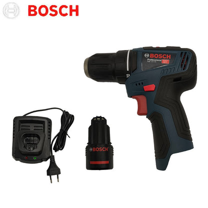 Furadeira elétrica profissional Bosch-GSB-12-V30, parafusadeira sem fio, multifuncional, para uso doméstico, chave de fenda, faça você mesmo