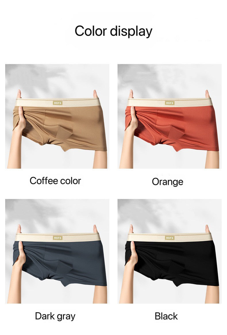 4pcs Men Underwear BoxerShorts Hombre Panties Man Breathable Underpants Sexy Sports Comfort U Convex Male Boxers Large Size 4XL