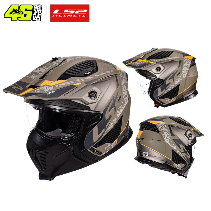 LS2 OF606 Drifter Unissex Capacete Aberto Combinado Moto Motocross Masculino Feminino Capacete de Equitação da Moda ECE R22.06