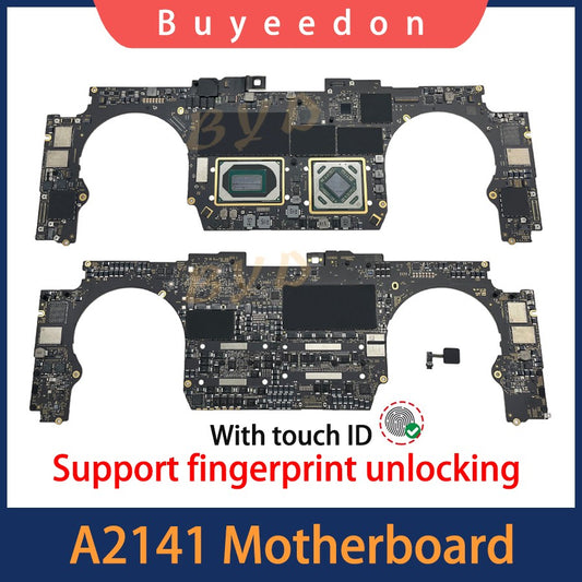 Placa Lógica Original A2141 GPU Radeon Pro 5500 5300 4GB Para MacBook Pro 16" A2141 i7 2.6GHz 16G 512GB Ano 2019