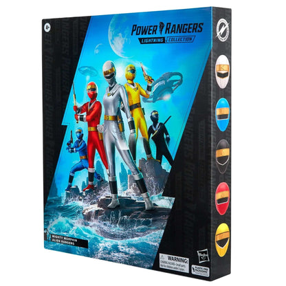 Hasbro Power Rangers Lightning Collection Pacote com 5 Figuras de Ação 6 Polegadas Alien Rangers 15 ACESSÓRIOS 5 Efeitos de Explosão Presente F5937