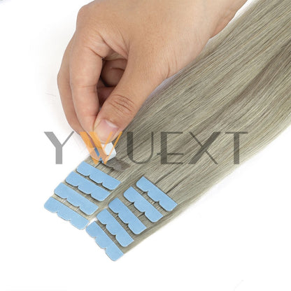 Cabelo Humano em Fita Mini YWUEXT em Cores Fantasia 12-20 polegadas Liso Natural Sem Costura Extensões de Cabelo em Fita para Penteado de Saída