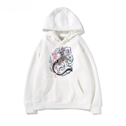 New Pokémon Cartoon Pattern Printed Men's and Women's Hoodies Autumn and Winter 2K Harajuku Large Size Casual Trend Thermal Top