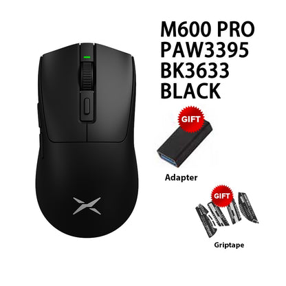 Delux M600 Series Wireless Gaming Mouse 52g Lightweight 2.4G Dual Mode Connection 26000DPI Macro Rechargeable Mice for PC Gamer