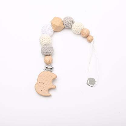 Baby Crochet Stroller Toys Wooden Hanging Ocean Stroller Teething Rattle Bell Animal Mobiles Gym Stroller Pendants Gifts Toys