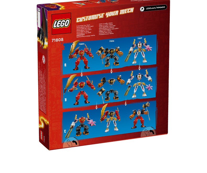 LEGO Ninjago Phantom Ninja 71808 Kai Mecha do Elemento Fogo Bloco de Quebra-Cabeça Infantil