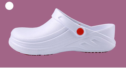 New Men Slippers Non-slip Waterproof Sandals Oil-proof Kitchen Work Cook Shoes Chef Master Hotel Restaurant Slippers Unisex