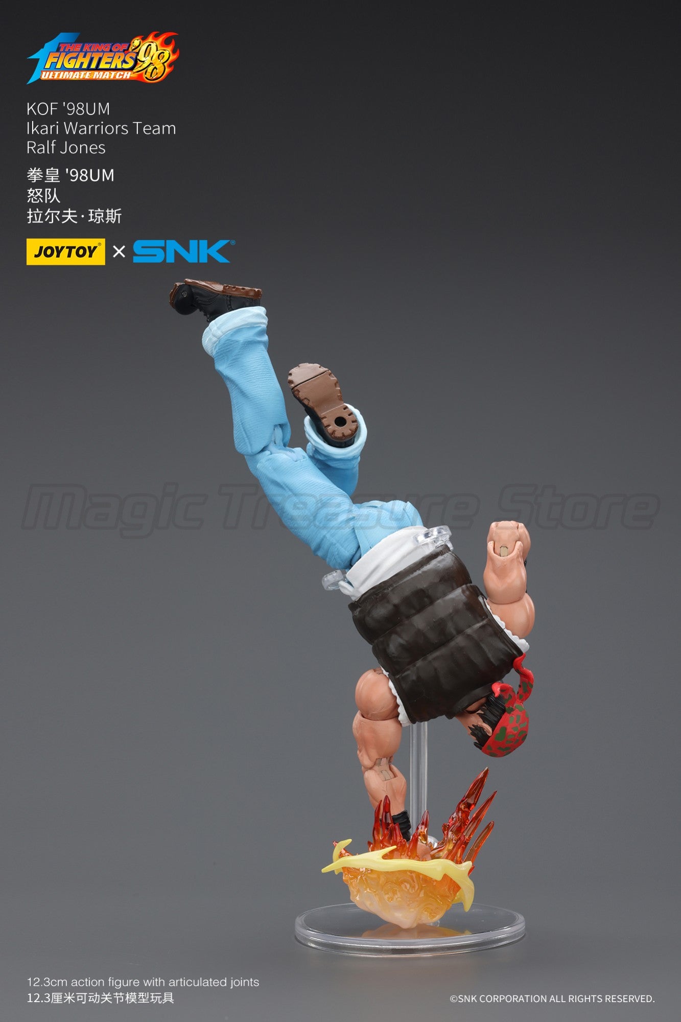 ?MT?JOYTOY SNK KOF'98UM Ikari Warriors Team Ralf Jones 1/18 Action Figure Toys