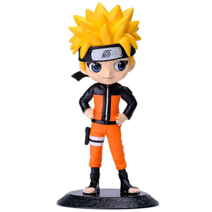 Bonecos de Anime Naruto Figuras de Ação Sakura Uchiha Gaara Kakashi Modelos em PVC para Decoração Coleção Presente Brinquedos 15cm
