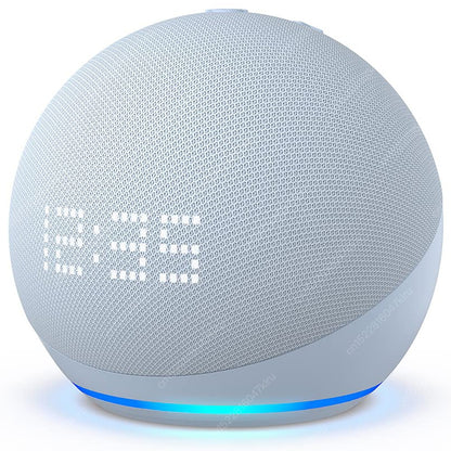 Original Alexa Echo Dot 5ª Geração Smart Mini Wifi Home BT Alexa Speaker Horn com Controle de Som Assistente de Voz e Relógio