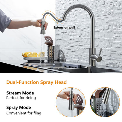 Pull Out Sensor Black Kitchen Faucet Sensitive Touch Control Faucet Mixer For Kitchen Touch Sensor Kitchen Mixer Tap
