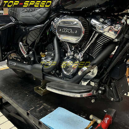For Harley CVO Street Glide FLHXSE 2017-2025 CVO Road Glide ST FLTRXSTSE 2024-2025 2-Into-1 Exhaust Motorcycle Touring Mufflers