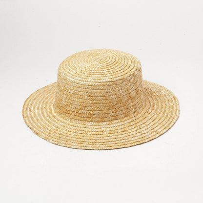 Chapéu de palha liso personalizado Chapéu boater de verão Fedora Chapéu de sol de praia Chapéu de palha base para fascinator artesanal